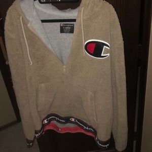 Champion Sherpa hoodie khaki